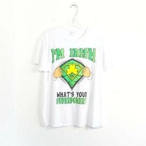 Irish St Patrick t-shirt Patty clover graphic tee leprechaun beer party fun